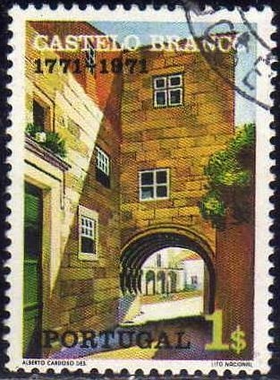 Portugal 1971 Scott 1110 Sello º Turismo Vista Castelo Branco 1e Portogallo utilisé usado 